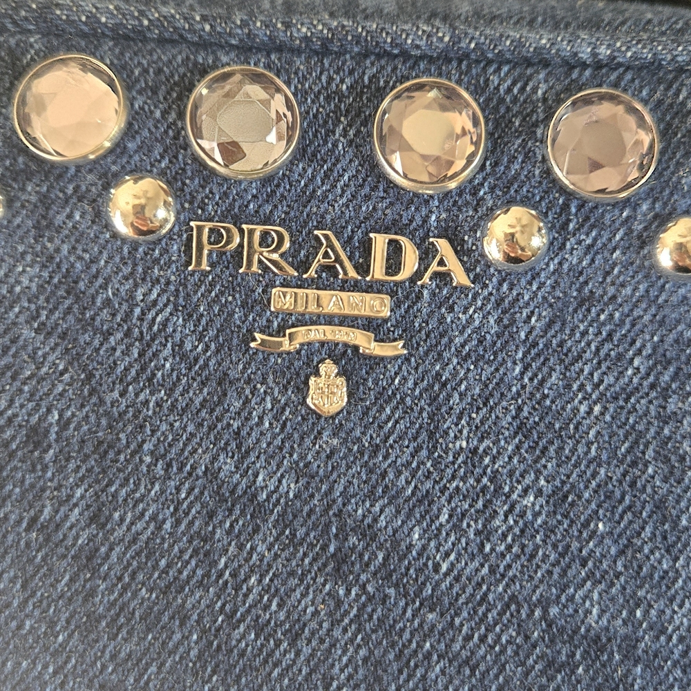 Prada Denim crossbody with embellishments - Picture 5 of 6